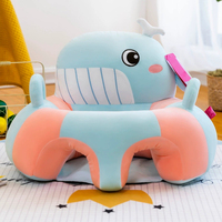 Siège d'apprentissage doux pour enfants, chaise en peluche, siège mignon en forme d'animal de dessin animé, canapé doux pour bébé