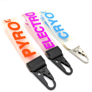 Yyx Thời Trang Tùy Chỉnh Nổi PVC Thạch Móc Chìa Khóa Dây Buộc Cao Su Trong Suốt Cổ Tay Dây Buộc Cho Trang Trí - Product Image 1