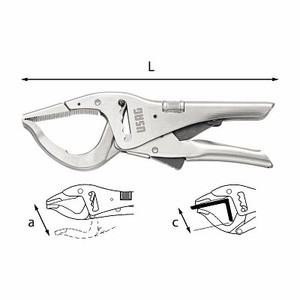 Pinces et coupe-fils, pinces réglables autobloquantes, Usag 135 C - Product Image 1