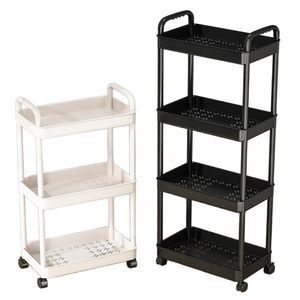 Multi Tier Storage Cart 5 <b>Shelf</b> Portable Rolling Organizer Standing Type Bedroom Living Room Bathroom Office Use Easy Cleaning - Product Image 5