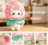 Nouveauté Peluche Cochon Pêche Super Douce Anti-Stress Jouet Dessin Animé OEM ODM Poupée Chat Personnalisée pour Souvenir Commandes en Gros Cadeaux