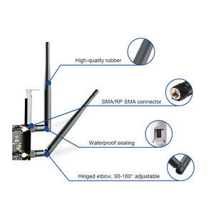 <span class=keywords><strong>433Mhz</strong></span> 868MHz 2.4GHz 5.8GHz cao su vịt ăng ten <span class=keywords><strong>SMA</strong></span> nam 5dBi tăng cao tầm xa wifi LTE Lora - Product Image 3