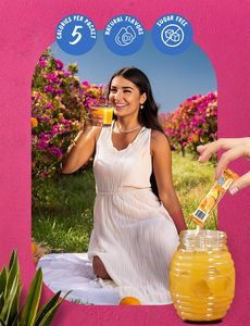 Assortiment de préparations pour boissons en poudre, 40 sachets, sans sucre, sans caféine, 5 calories, saveurs concombre, limonade, fraise - Product Image 3