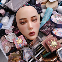 Ravi TH080 Planche d'entraînement au maquillage du visage, peau bionique en silicone 5D, mannequin réutilisable, masque pour le visage, les yeux et les sourcils, aide parfaite au maquillage
