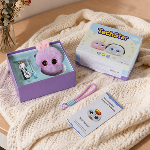 Giocattolo Educativo AI Coniglio di Peluche Interattivo con Chat Vocale, <span class=keywords><strong>Quiz</strong></span> di Conoscenza, Racconti e Occhi LED - Regalo per Bambini - Product Image 4