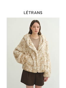 <span class=keywords><strong>Abrigo</strong></span> <span class=keywords><strong>de</strong></span> <span class=keywords><strong>piel</strong></span> <span class=keywords><strong>de</strong></span> conejo <span class=keywords><strong>de</strong></span> <span class=keywords><strong>nutria</strong></span> <span class=keywords><strong>de</strong></span> punto suelto con doble botonadura y solapa <span class=keywords><strong>de</strong></span> sensación esponjosa informal al por mayor - Product Image 2