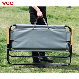 Silla Plegable Portátil para Exteriores Woqi, Silla de Playa y Pesca de Tela Oxford para 2 Personas, Silla Plegable Rectangular - Product Image 1