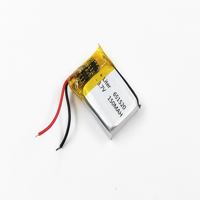 651520 3.7V 150mAh Li Polymer Battery Polymer Lithium Battery With Pcb