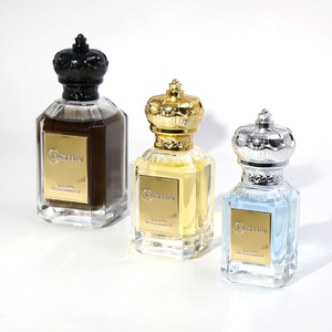 Botella de Perfume Vacía Cuadrada Personalizada de Lujo de 30 ml, 50 ml, 100 ml, Botella de Perfume Negra con Atomizador y Tapa de Corona - Product Image 6
