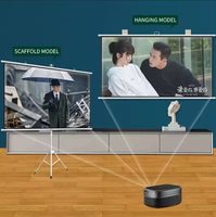 Écran de projection sur trépied de 60 à 150 pouces avec support 3D 4K 8K HD intérieur/extérieur avec sac de transport 16:9