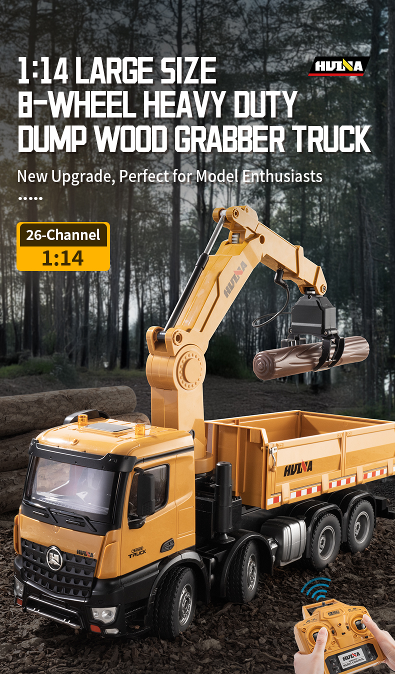 Huina 1538 26CH RC Engineering Dump Truck - Fun & Learning