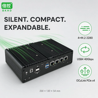 Mini PC BKHD H16-FP7N4L AMD Ryzen 7 8845HS Ryzen 5 7640HS, double 2.5G Intel, double 10G Marvell, sans ventilateur, pare-feu, appareil réseau