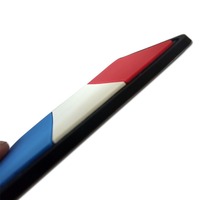Écussons en caoutchouc souple PVC 2D personnalisés, drapeaux de divers pays, autocollants magiques, accessoires pour sacs d'extérieur, badges en caoutchouc