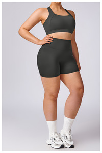 Obésité grande taille Yoga vêtements <span class=keywords><strong>pour</strong></span> femmes séchage rapide Pilates course collants sport Fitness costume - Product Image 5