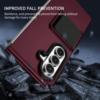 Funda Plegable Ultra Suave al Tacto para Samsung Galaxy Z Fold 8, con Soporte Telescópico, Protección Completa a Prueba de Golpes