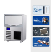 Nouvelles conceptions de machines à glaçons multifonctions commerciales à économie d'énergie 118 kg/24 h pour les entreprises