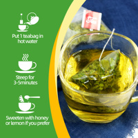 Thé pour le ventre plat aux feuilles de Moringa naturelles de marque privée Jiaoming pour nettoyer les intestins, thé en feuilles détachées pour maigrir et perdre du poids