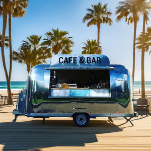 Remorque alimentaire remorquable en fibre de verre pour kebab, café, confiserie, poulet et boulangerie mobile - Product Image 1