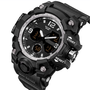 นาฬิกาข้อมือผู้ชาย SHUAIKE ระบบควอตซ์ดิจิตอล แสดงเวลาสองระบบ กันน้ำ 5 บาร์ สไตล์คาวบอย สำหรับเล่นกีฬา - Product Image 3