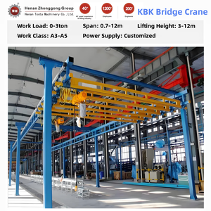 Indoor Workstation Rigid <b>Light</b> Overhead Bridge Crane 1.8 Ton with Ground & Remote Control 7.5m Lifting Height Free Standing - Product Image 2