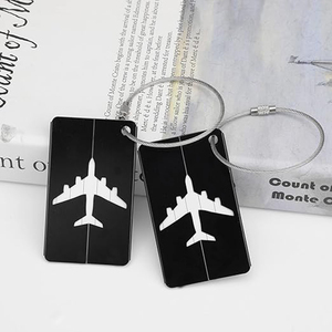 Nylon bọc cáp máy bay Keyring với dây thép không gỉ vít khóa Keychain hành lý thẻ kim loại ID tag vòng lặp - Product Image 5