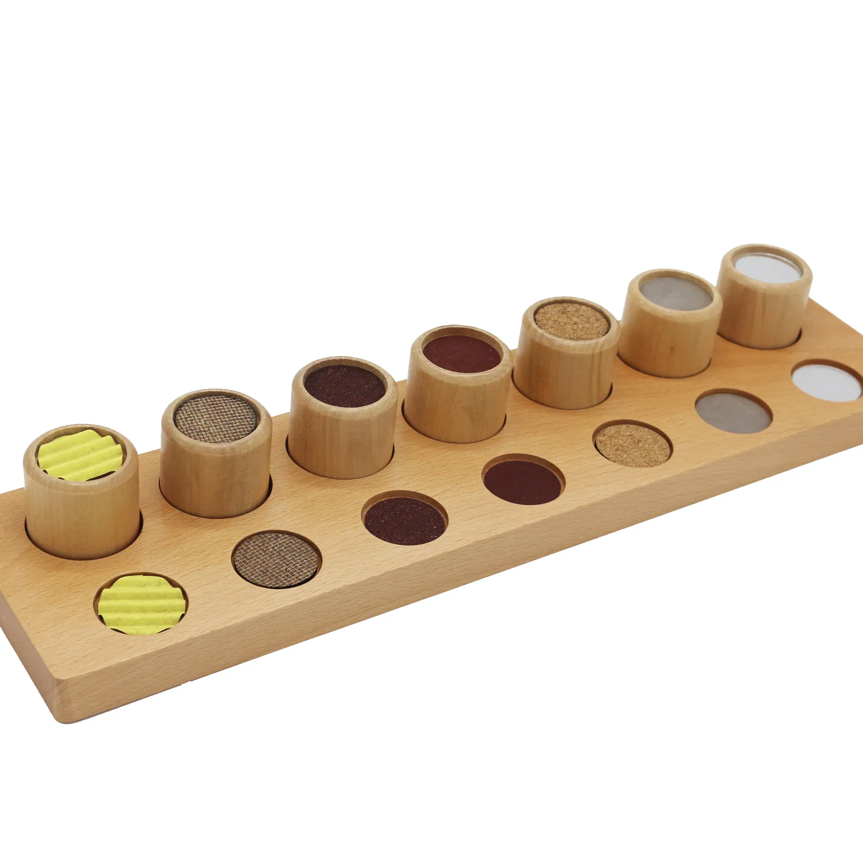 Sıcak satış Montessori duyusal koku kutuları ölçekli renk benzerlik sıralama görev ahşap eğitici oyuncaklar anaokulu için