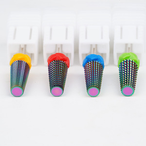 Professional Rainbow Tungsten Carbide Nail <b>Drill</b> <b>Bit</b> 3/32 Rotary Burr Gel Removal Electric Manicure Pedicure Nail <b>Drill</b> <b>Bits</b> - Product Image 4