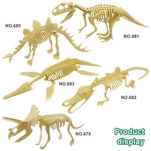 Jouets éducatifs Montessori pour enfants, collection de dinosaures fossiles en plastique personnalisés, <span class=keywords><strong>jeux</strong></span> de fouilles - Product Image 6