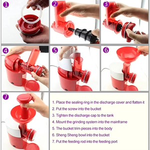 Xách tay điện giá rẻ nhất nhà trái cây mềm phục vụ Gelato máy tự động nhỏ mini Ice Cream Maker - Product Image 4