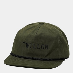 Gorra de Béisbol de 5 Paneles con Logotipo Personalizado OEM, Gorra de Algodón sin Estructura con Bordado, Visera Plana Verde Oliva con Cuerda y Hebilla de Metal - Product Image 2
