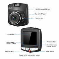 Caméra embarquée Ai Car Dashcam Mini 720p 1080P pour moto, écran IPS 2,2 2,4 pouces, boîte noire DVR pour voiture