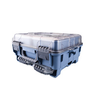 Nouvelle boîte de rangement pour matériel de pêche en rivière, design breveté, en PP rigide, étanche, grande capacité, double couche, facile à transporter