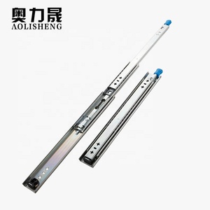 AOLISHENG 3 veces carril de extensión completa de rodamiento de bolas telescópica industriales pesadas cajón ferroviario <span class=keywords><strong>con</strong></span> bloqueo - Product Image 6