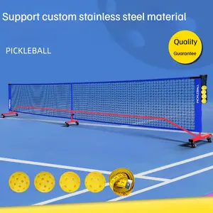 Logo personalizzabile colore Pickleball Net sport Indoor Outdoor Beach Tennis portatile rete sottaceto palla rete con ruota