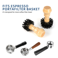 Brosse de nettoyage domestique robuste pour machines à expresso, 1 pièce