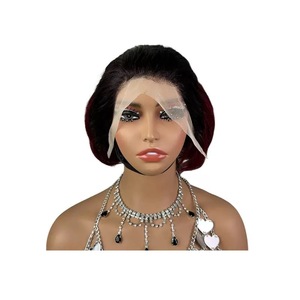 Peruvian Human Hair Non Lace <b>Short</b> <b>Wig</b> Black Brown Blonde Natural Color Daily Wear <b>Wig</b> for Women - Product Image 5