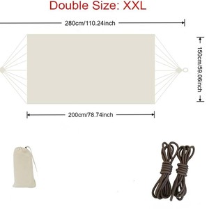 <span class=keywords><strong>Hamac</strong></span> en toile avec conception anti-basculement, <span class=keywords><strong>hamac</strong></span> d'extérieur, blanc, simple ou double, extra épais, vente en gros du fabricant - Product Image 3