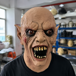 <span class=keywords><strong>Maschera</strong></span> in Latex Realistica e Divertente <span class=keywords><strong>da</strong></span> Vampiro, Spaventosa <span class=keywords><strong>Maschera</strong></span> Integrale per Halloween, Cosplay, Feste per Adulti, Scherzi ed Eventi in Costume - Product Image 1