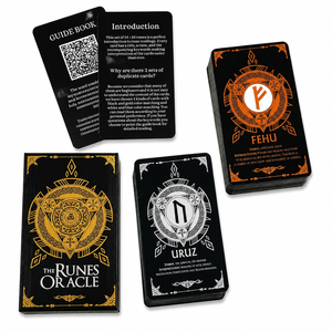 Mazzo di 48 Carte Runiche Personalizzate all'Ingrosso, Carte dei Tarocchi per Divinazione con Rune Vichinghe Antiche, Guida Spirituale, Carta Ecologica - Product Image 4