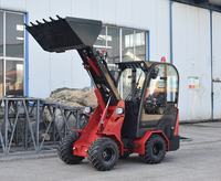 Chargeuse sur pneus compacte HAIJU M910T avec flèche télescopique, capacité de charge de 1000 kg, 4x4, hydraulique, vente directe usine à prix avantageux