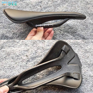 Asiento de Bicicleta SeeMore Superligero de 106g, Impreso <span class=keywords><strong>en</strong></span> 3D, Antideslizante, Transpirable, de TPU y Fibra de Carbono T800 para Carretera/MTB - Product Image 4