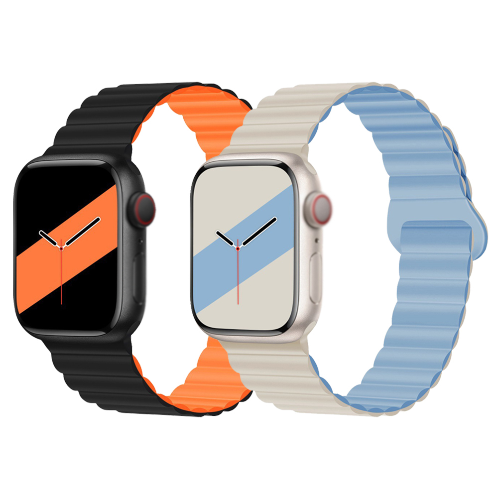 Magnetic Silicone Replacement Smart <strong>Watch</strong> Straps 42mm 45mm 49mm Watchband Bracelet <strong>Watch</strong> Bands for <strong>Apple</strong> <strong>Watch</strong> Series 9 8 7