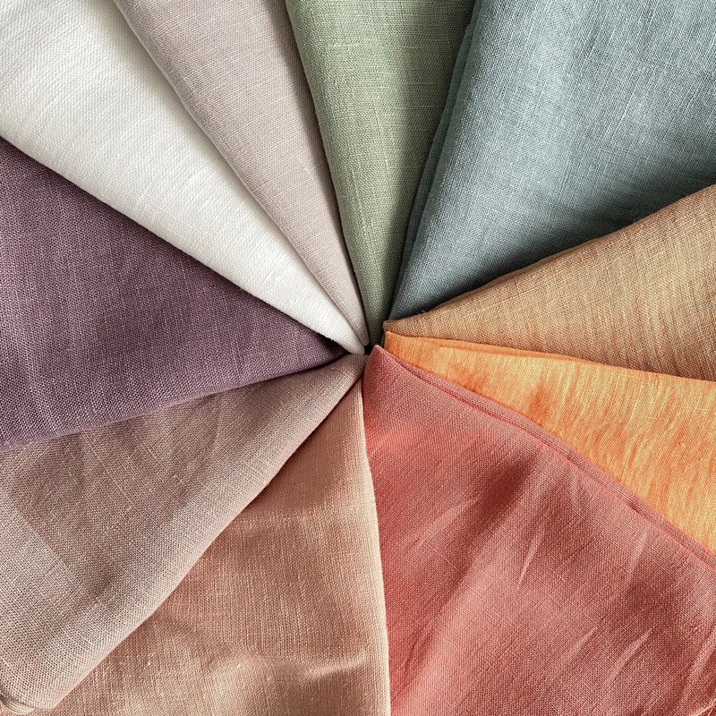 Hot Selling 100 European Linen Fabrics