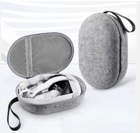 Étui rigide portable de qualité supérieure pour Meta Quest 3 VR-Sac de voyage avec intérieur en feutre personnalisé et poches pour accessoires