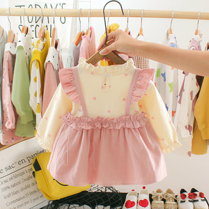 Robe d'automne pour bébé fille à manches longues, motif lapin, mignonne, avec manches volantées, pour enfants - Product Image 4