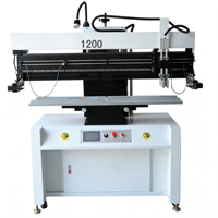 Impresora de Pasta de Soldadura SMT Semiautomática, Máquina de Impresión de Plantillas para PCB, Línea de Ensamblaje de PCB LED con Raspador Flotante y Mesa de Hierro Fundido