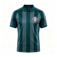 Maillot de football à rayures verticales 3D personnalisé avec logo, nom et numéro, grandes tailles, pour entraînement de club