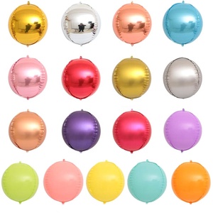 Mới Nhỏ 10 12 <span class=keywords><strong>Inch</strong></span> 4D Sphere Foil Bóng Tinh Khiết Màu Nhôm 4D Foil Bóng Đảng Wedding Giáng Sinh Trang Trí - Product Image 6