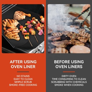 Alas Oven Silikon Anti Lengket Dapat Digunakan Kembali Tahan Panas Bebas BPA/PFOA 23.6x15.7 Inci Aman untuk Mesin Cuci Piring Mudah Dibersihkan Untuk Luar Ruangan - Product Image 5