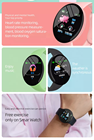 Smartwatch D18 per Uomo e <span class=keywords><strong>Donna</strong></span>, Display OLED Digitale, Tracker Fitness Sportivo, Monitoraggio Pressione Sanguigna, Impermeabile, Bussola, Cinturino in Gomma Shenzhen - Product Image 4